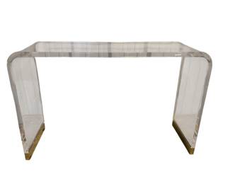 3121 - Chelsea House Waterfall Acrylic Console Table 29 x 46 x 15