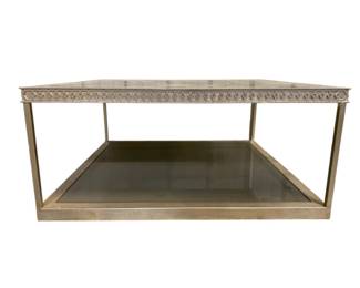 3064 - Chelsea House Copas Cocktail Table Mirrored glass 19 x 43 x 43
