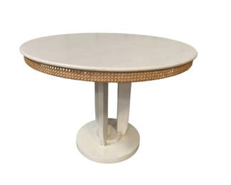 3042 - Chelsea House Round Dinette Table Caned Band, 31 x 42