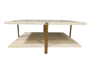 3038 - Chelsea House Ribbed Cocktail Table 18 x 40 x 40