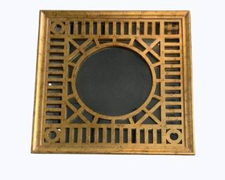 3303 - Chelsea House Fret Mirror, Gold 36 x 36