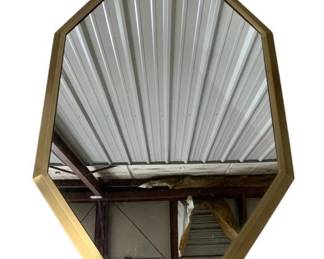 3004 - Chelsea House Gold Octagonal Wall Mirror 53 x 38
