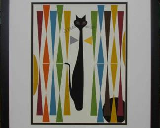 9026 - MID CENTURY MODERN CAT 18 X 21