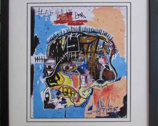 9052 - UNTITLED SKULL GICLEE BY J.M. BASQUIAT 22 X 19.5