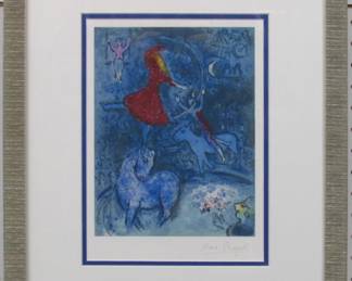 9056 - CIRCUS PRINT BY MARC CHAGALL 14 X 17