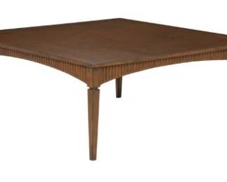 3400 - Alden Home Eliott Square Cocktail Table 19 x 48 x 48 weathered walnut