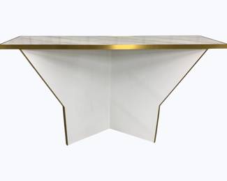 7092 - Wildwood Marble Top Console Table - 37 x 60 x 16
