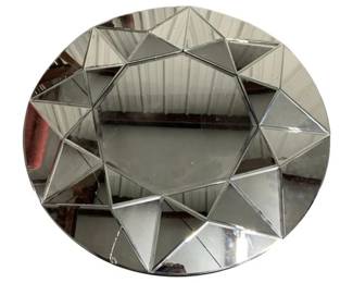 7039 - Wildwood Geometric Wall Mirror 36" cracked