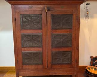 Georgia Pine Pegged Pie Safe