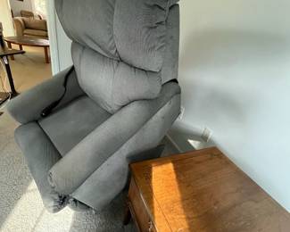 P23 - $250 Each - 2 Available. La-Z-Boy Luxury-Lift Power Recliner. 350# Limit. Measures 34" wide x 39" deep x 42" tall. Remote has lots of options! Lift, Recline, Back, Legrest, Headrest & Lumbar!