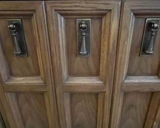 P18 - $85. Vintage Dresser. 9 drawers total - all slide easily.