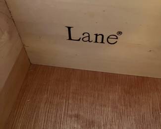 P8 - $125 PAIR of Oversized Lane Nightstands. Measures 34" wide x 18" deep x 30.25" tall. Both are in good condition - drawers slide. One needs 2 handles replaced. Some minor surface damage / scratches.