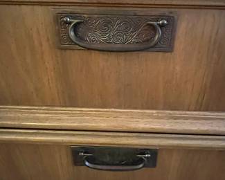 P18 - $85. Vintage Dresser. 9 drawers total - all slide easily.
