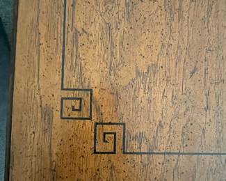 P24 - $80 PAIR of American of Martinsville Side Tables. Single drawer. Both slide easily. Measures 24" square x 22" tall.