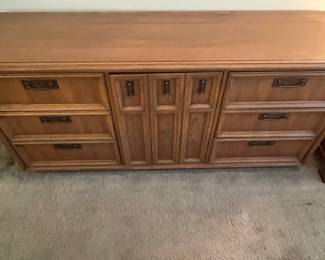 P18 - $85. Vintage Dresser. 9 drawers total - all slide easily.
