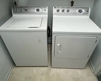 P43 - $300. GE Washing Machine & Dryer. Electric Dryer! Gently used by an elderly couple. Both work great!