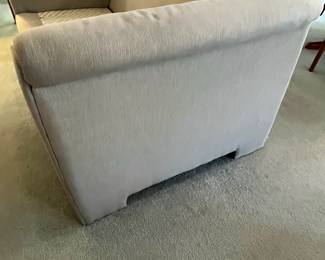 P21 - $30. Bauhaus Loveseat. Measures 65" wide 34" deep x 26" tall. Floor to seat is 17". Good vintage condition - back has a cut near the floor.