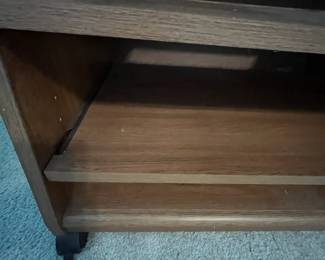 P29 - $10. Rolling Cart. Measures 28" wide x 23" x 29.5" tall.