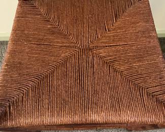 P19 - $25. Single Side Chair. Measures 19" wide x 18" deep x 35" tall. Sturdy & seat is in good condition!