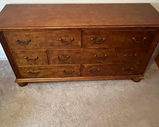 P9 - $125. LANE Dresser. Measures 66" long x 20" deep x 24.5" tall. Drawers all slide easily.