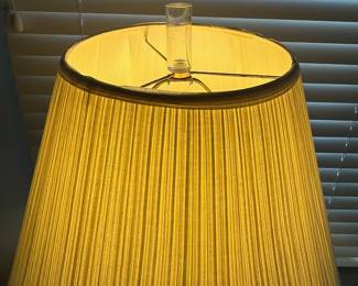 P12 - $300. Set of 3 Vintage Lucite Lamps. Floor Lamp is 61" tall - shade is ok. PAIR of Table Lamps are 34" tall (need new shades)