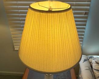 P12 - $300. Set of 3 Vintage Lucite Lamps. Floor Lamp is 61" tall - shade is ok. PAIR of Table Lamps are 34" tall (need new shades)