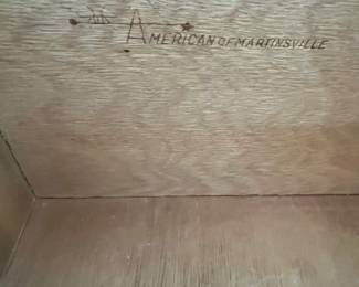 P24 - $80 PAIR of American of Martinsville Side Tables. Single drawer. Both slide easily. Measures 24" square x 22" tall.