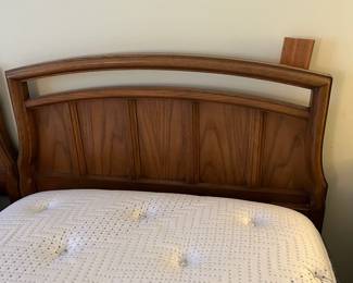 P16 - $75. Solid Wood King Headboard and metal rails (no mattresses included!)