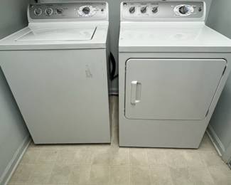 P43 - $300. GE Washing Machine & Dryer. Electric Dryer! Gently used by an elderly couple. Both work great!