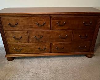 P9 - $125. LANE Dresser. Measures 66" long x 20" deep x 24.5" tall. Drawers all slide easily.