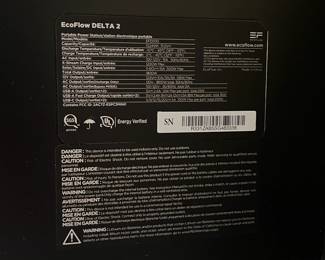 P3 - $250. Ecoflow Model Delta 2 Portable Power Station.