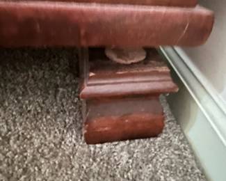 P17 - $30. Pottery Barn Tristan Trunk. Not cedar lined. Inside Latch and foot need repair. Measures 39.75" x 19" deep x 17.25" tall.