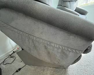 P23 - $250 Each - 2 Available. La-Z-Boy Luxury-Lift Power Recliner. 350# Limit. Measures 34" wide x 39" deep x 42" tall. Remote has lots of options! Lift, Recline, Back, Legrest, Headrest & Lumbar!
