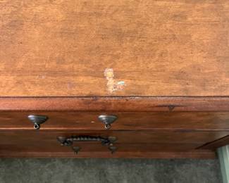 P8 - $125 PAIR of Oversized Lane Nightstands. Measures 34" wide x 18" deep x 30.25" tall. Both are in good condition - drawers slide. One needs 2 handles replaced. Some minor surface damage / scratches.