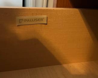 P36 - $40. Palliser Cabinet. Measures 20" wide x 18" deep x 69" tall. Pressed wood in very good condition!