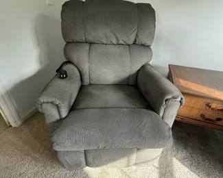 P23 - $250 Each - 2 Available. La-Z-Boy Luxury-Lift Power Recliner. 350# Limit. Measures 34" wide x 39" deep x 42" tall. Remote has lots of options! Lift, Recline, Back, Legrest, Headrest & Lumbar!