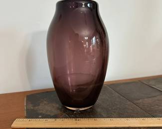 P48 - $20. Art Glass vase signed by R H Johnson. 7.25" tall.