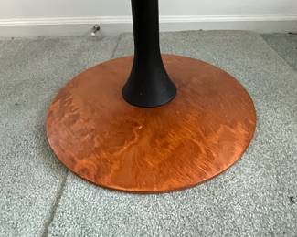 P6 - $75. Unico Denmark Chair and Ottoman. Ottoman is in good condition measures 20" wide x 15" x 15" tall. Chair is in *rough* condition. Leather is good and not torn but the frame needs some serious work. Measures 30.5" wide x 37" deep x 33" tal.