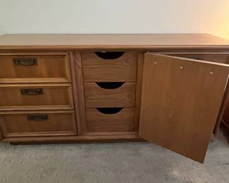 P18 - $85. Vintage Dresser. 9 drawers total - all slide easily.