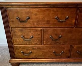 P9 - $125. LANE Dresser. Measures 66" long x 20" deep x 24.5" tall. Drawers all slide easily.
