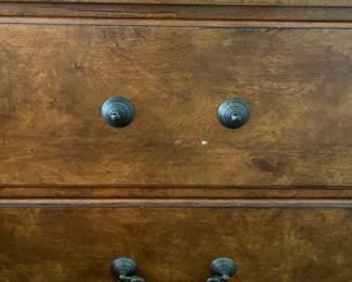 P8 - $125 PAIR of Oversized Lane Nightstands. Measures 34" wide x 18" deep x 30.25" tall. Both are in good condition - drawers slide. One needs 2 handles replaced. Some minor surface damage / scratches.