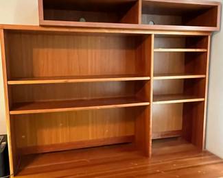 P40 - $20. Office Desk. Measures 58" wide x 30" deep x 65" tall. Hutch does come off to move. Please bring help to move!