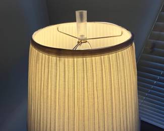 P12 - $300. Set of 3 Vintage Lucite Lamps. Floor Lamp is 61" tall - shade is ok. PAIR of Table Lamps are 34" tall (need new shades)