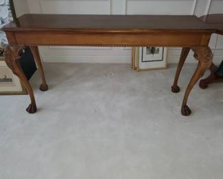 Chippendale style Six foot hall table.
