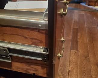 File wood drawer in the large office desk