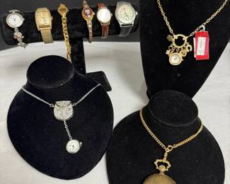 Wrist, Pocket, Necklace Watches