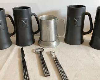 Playboy Tankards Bar Tools