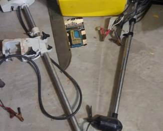 Fishing Boat Motors, Cooler And Machete