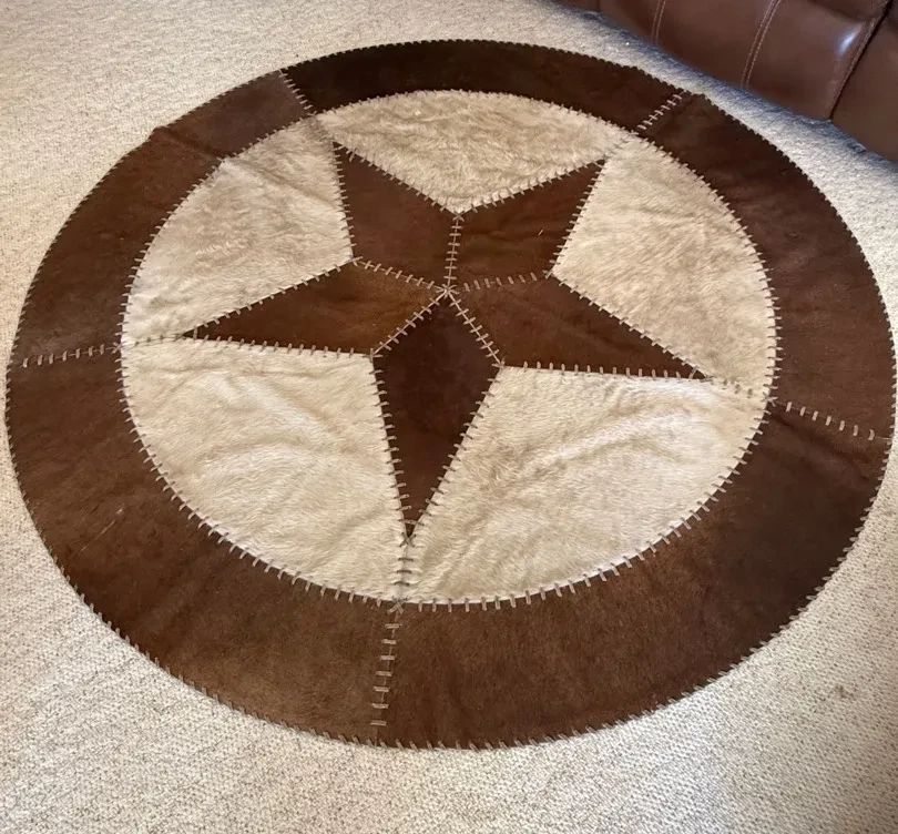 Cow Hide Round Rug
