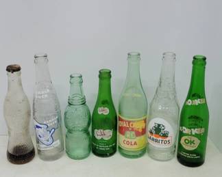 	Vintage ACL Glass Soda Bottles Collection